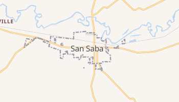 San Saba, Texas map
