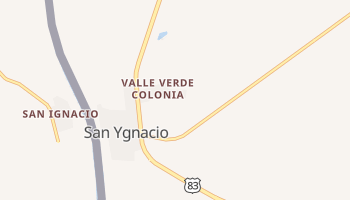 San Ygnacio, Texas map