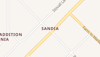 Sandia, Texas map