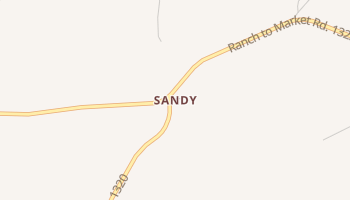 Sandy, Texas map