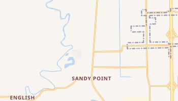 Sandy Point, Texas map