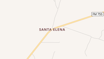 Santa Elena, Texas map