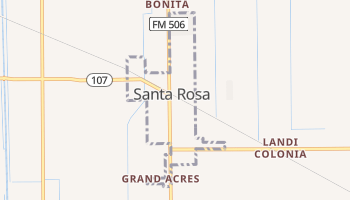 Santa Rosa, Texas map