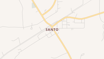 Santo, Texas map