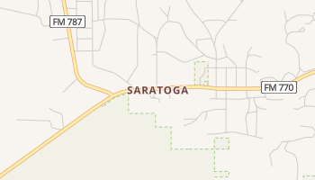 Saratoga, Texas map
