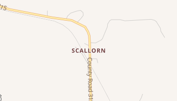 Scallorn, Texas map