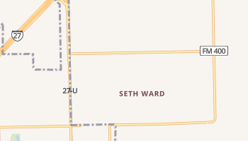 Seth Ward, Texas map