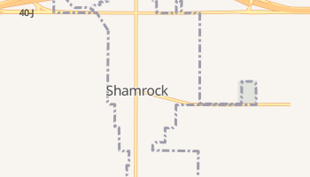 Shamrock, Texas map