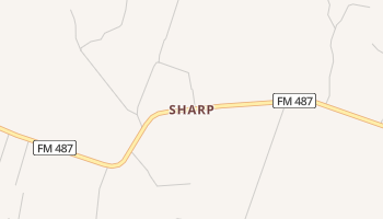 Sharp, Texas map