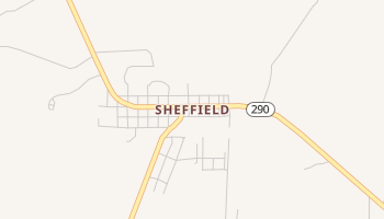 Sheffield, Texas map