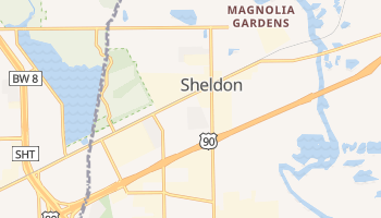 Sheldon, Texas map