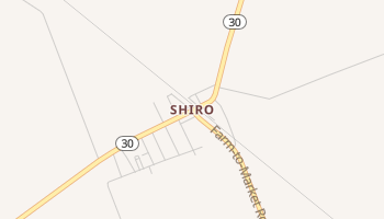 Shiro, Texas map