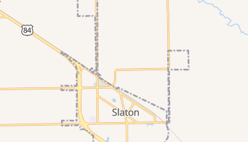 Slaton, Texas map