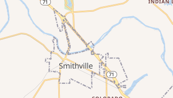Smithville, Texas map