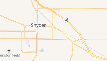 Snyder, Texas map