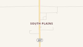 South Plains, Texas map