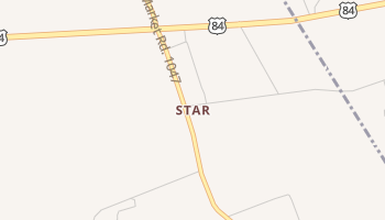 Star, Texas map