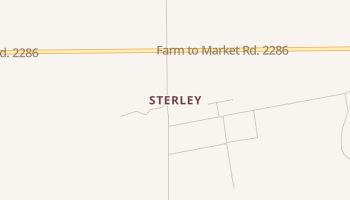 Sterley, Texas map