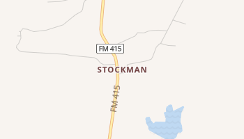 Stockman, Texas map