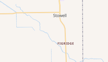 Stowell, Texas map