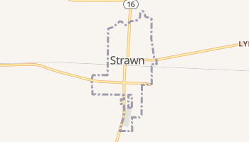 Strawn, Texas map