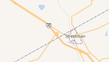 Streetman, Texas map