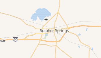 Sulphur Springs, Texas map