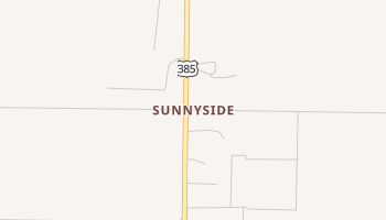 Sunnyside, Texas map