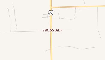 Swiss Alp, Texas map