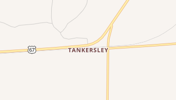 Tankersley, Texas map