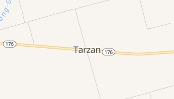 Tarzan, Texas map