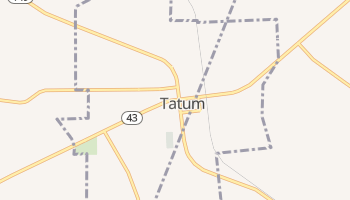 Tatum, Texas map