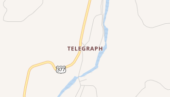 Telegraph, Texas map