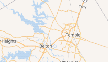 Temple, Texas map