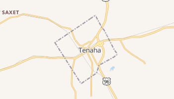 Tenaha, Texas map