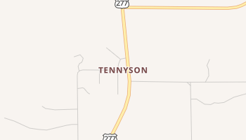 Tennyson, Texas map