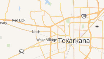 Texarkana, Texas map