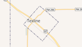 Texline, Texas map