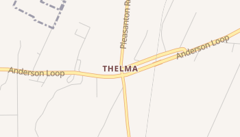 Thelma, Texas map