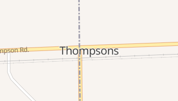 Thompsons, Texas map