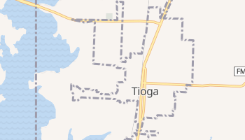 Tioga, Texas map