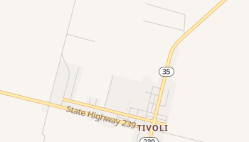 Tivoli, Texas map