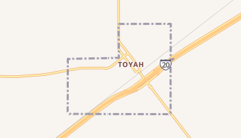 Toyah, Texas map