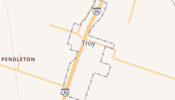 Troy, Texas map