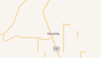 Tuleta, Texas map