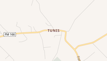 Tunis, Texas map