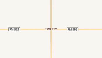 Twitty, Texas map