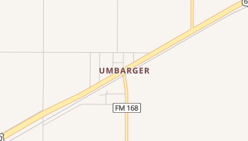 Umbarger, Texas map