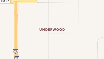 Underwood, Texas map