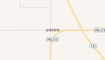 Union, Texas map